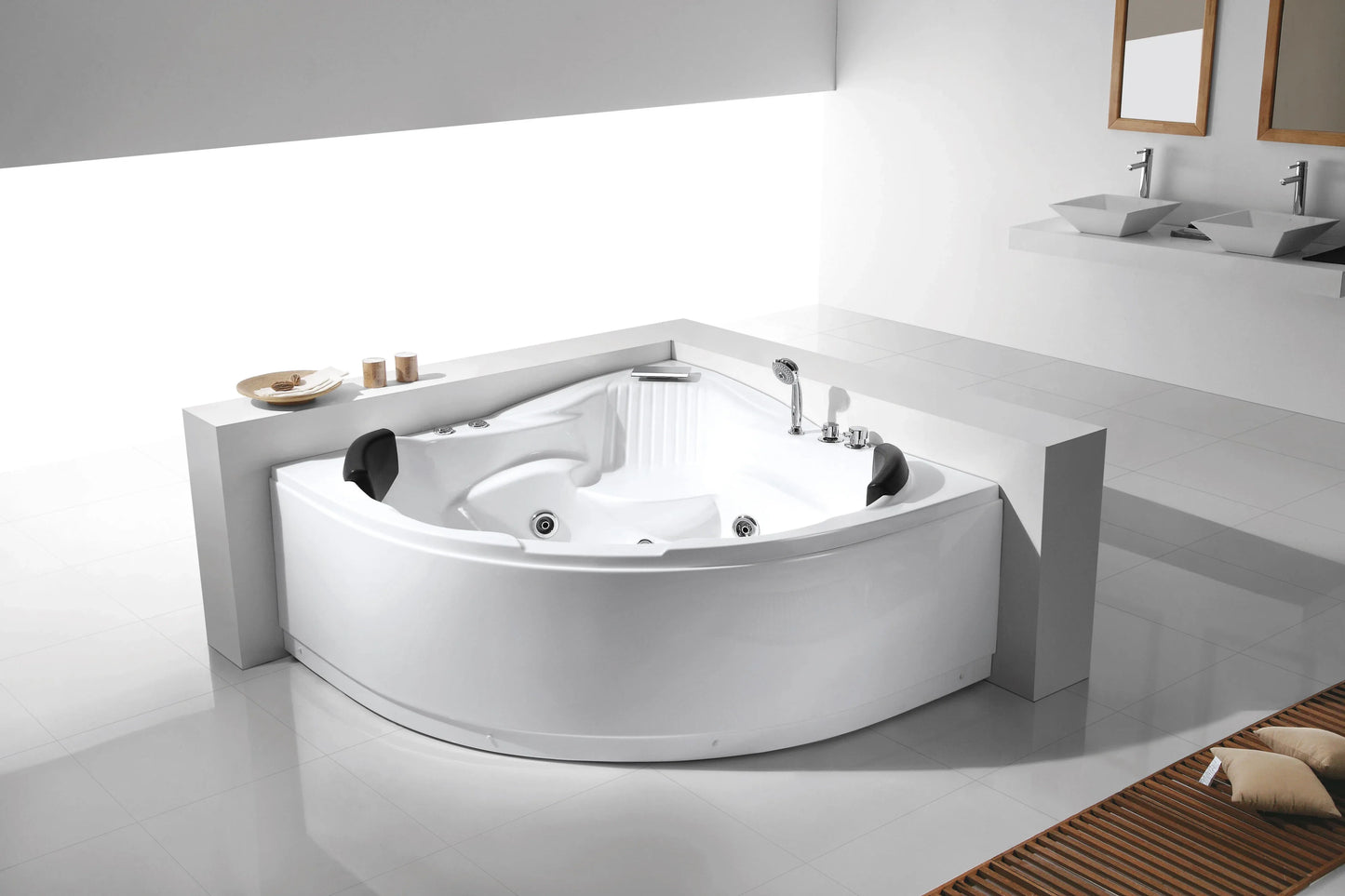 FC-204 Corner Massage Bathtub 1500 × 500 × 700 mm - lifestyle