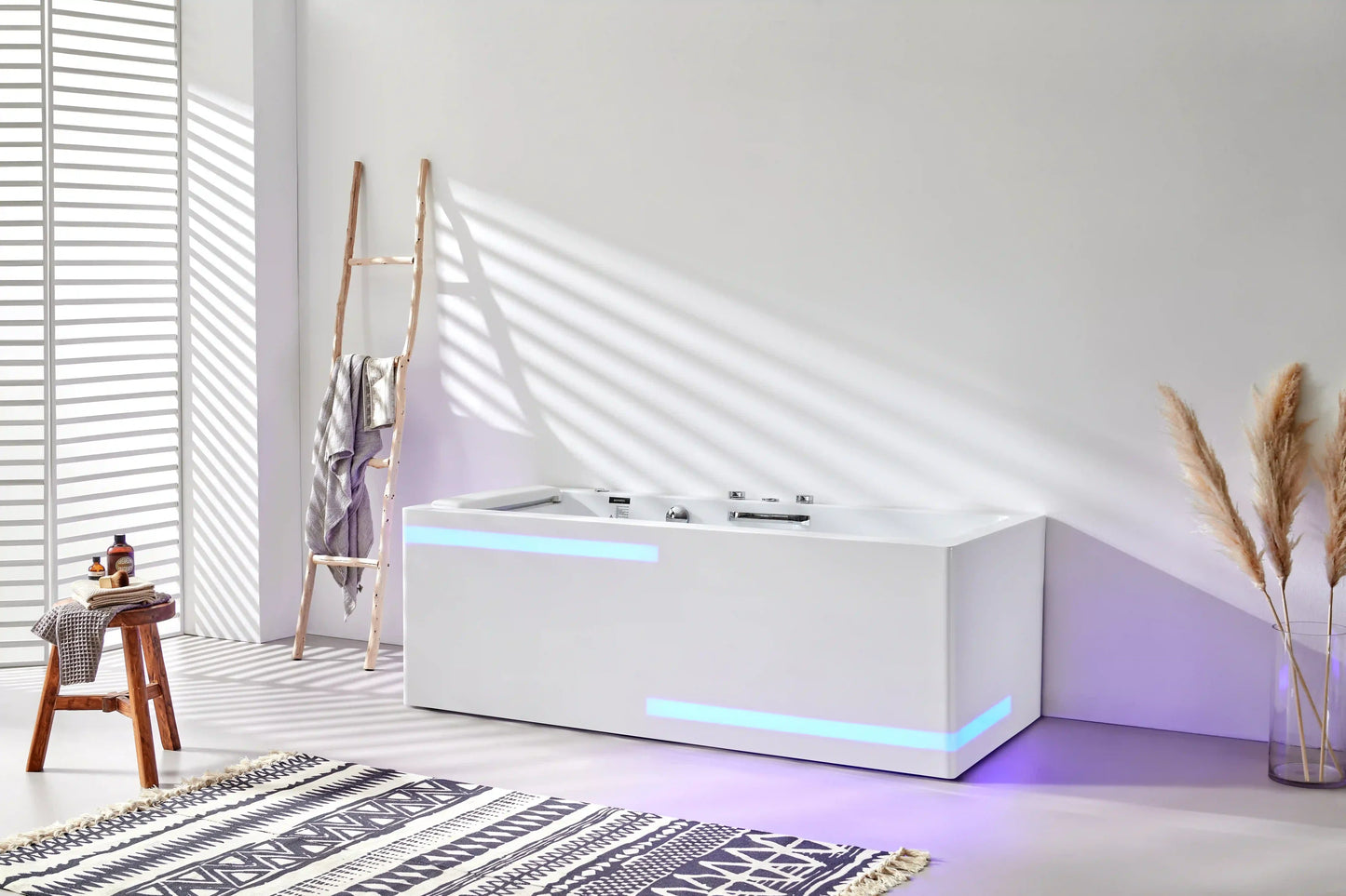 FC-227-LED Freestanding Massage Bathtub 1780 × 800 × 610 mm - lifestyle
