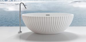 Fico solid surface sanitary ware bathtub