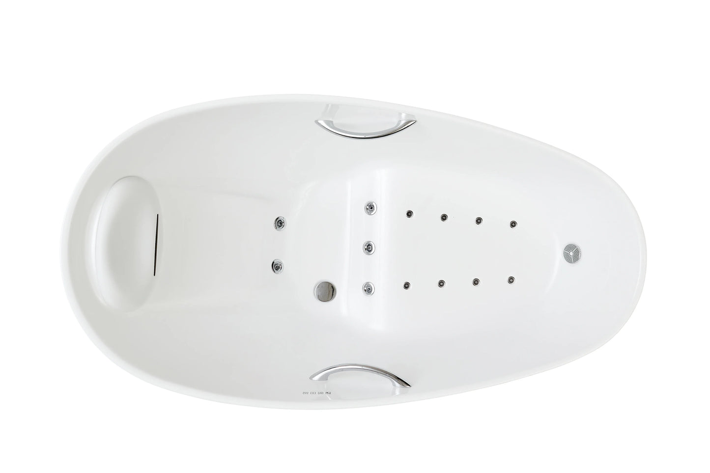 FC-2000HT Freestanding Massage Bathtub 1800 × 1000 × 780 mm - top