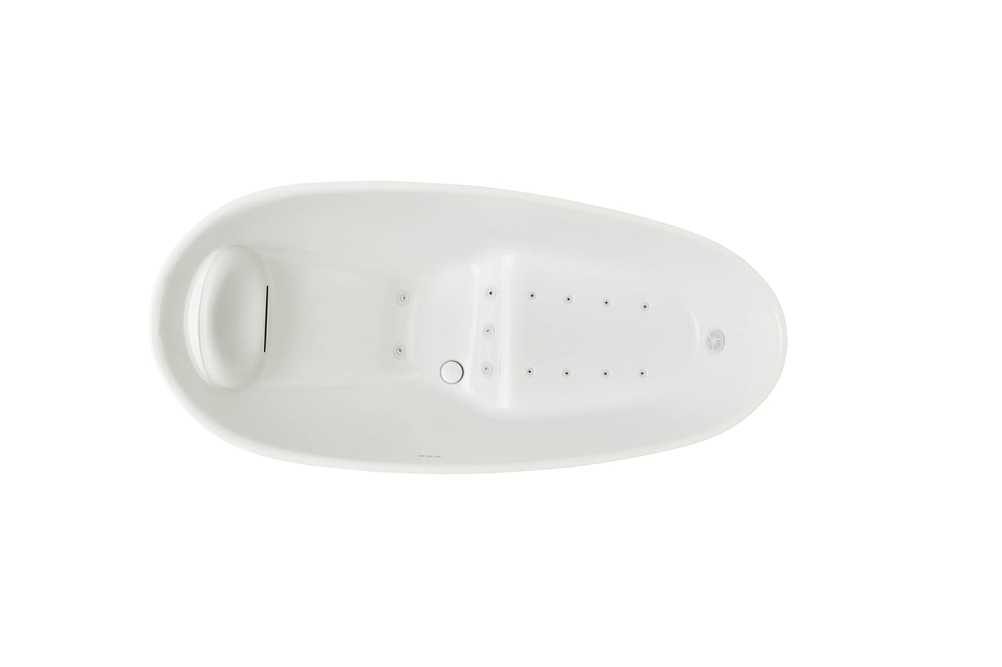 FC-2001HT Freestanding Massage Bathtub 1800 × 850 × 780 mm - top