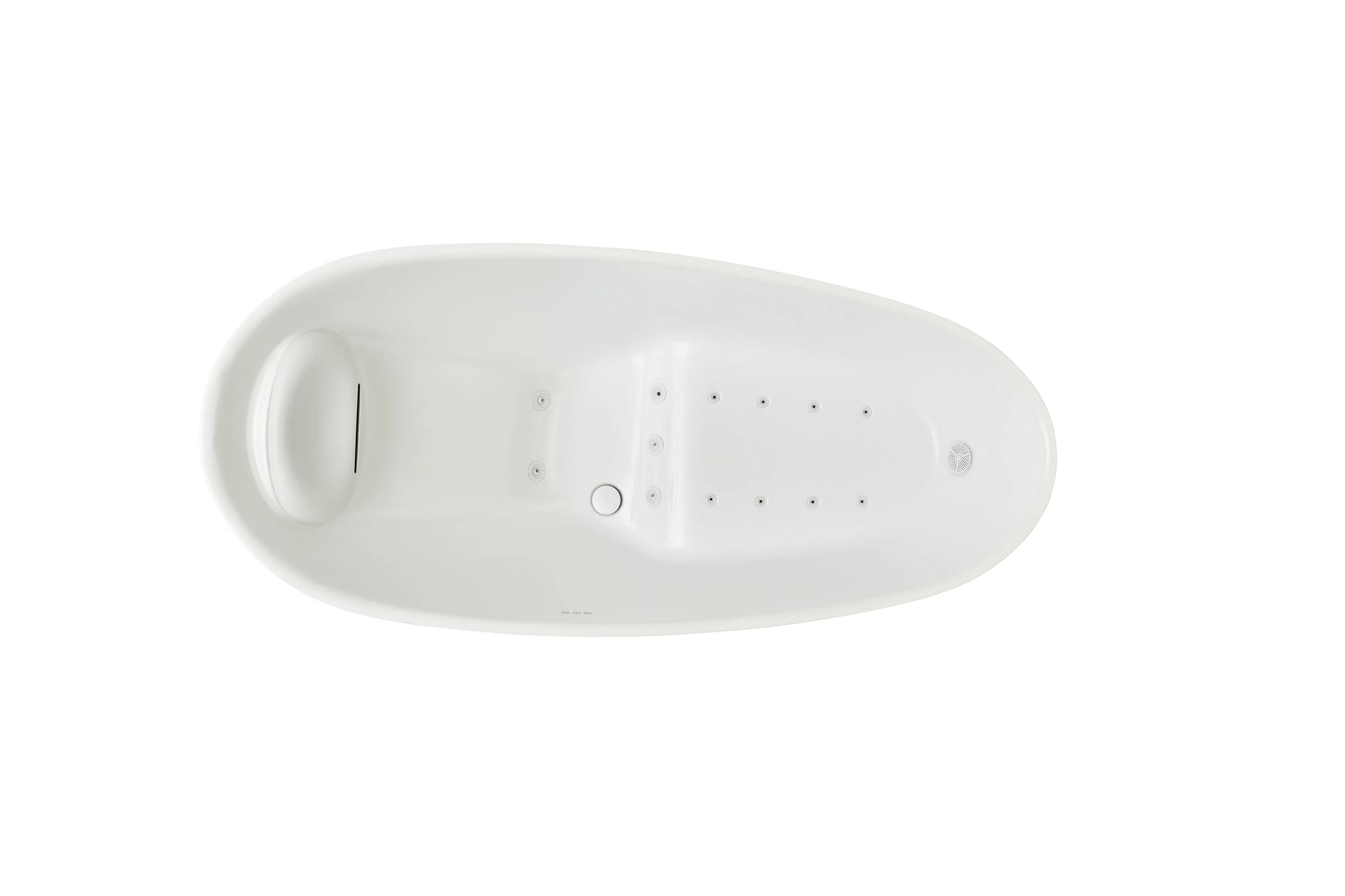 FC-2001HT Freestanding Massage Bathtub 1800 × 850 × 780 mm - top