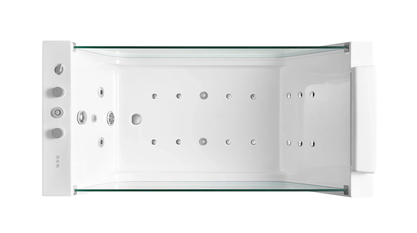 FC-2087HT Freestanding Massage Bathtub 1800 × 850 × 600 mm - top