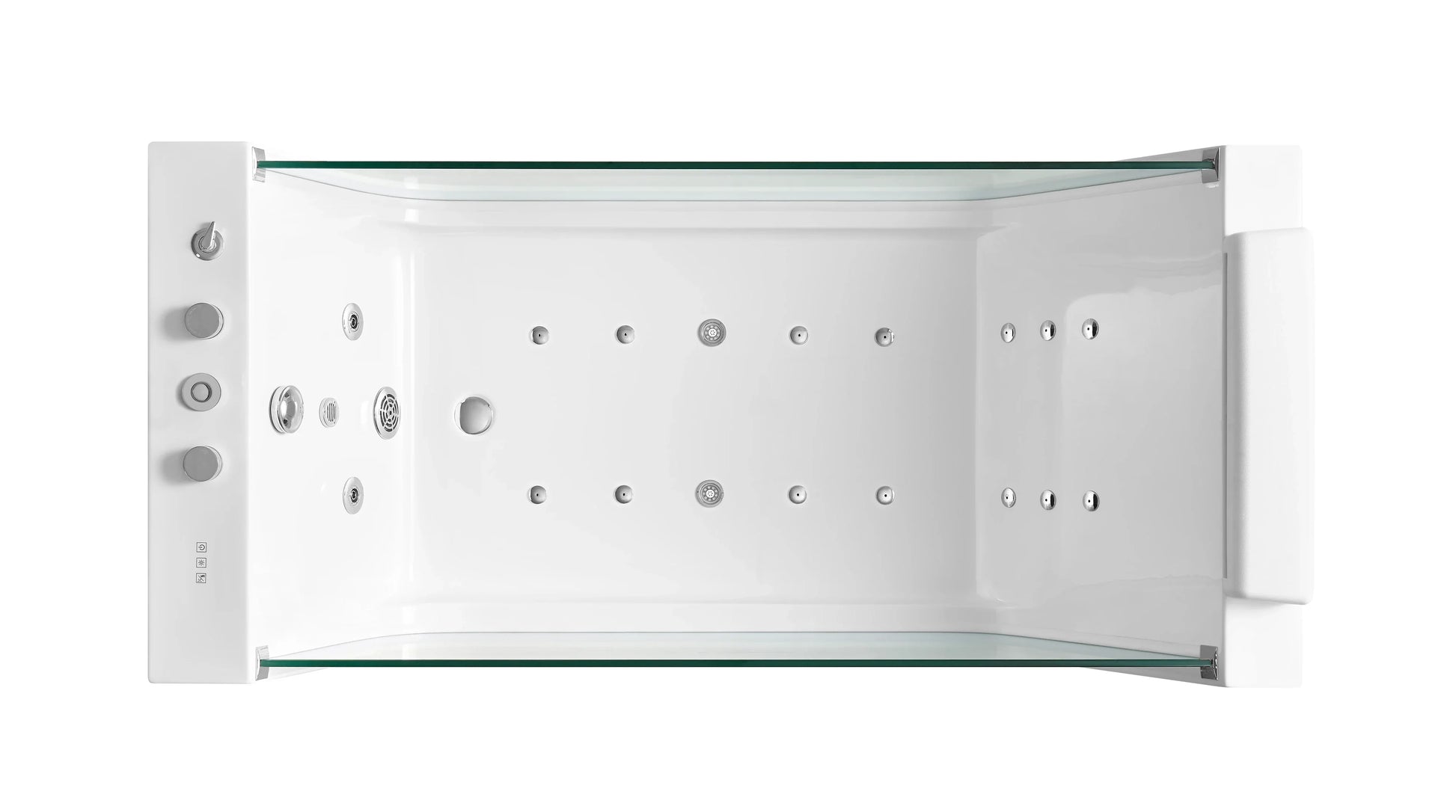 FC-2087HT Freestanding Massage Bathtub 1800 × 850 × 600 mm - top
