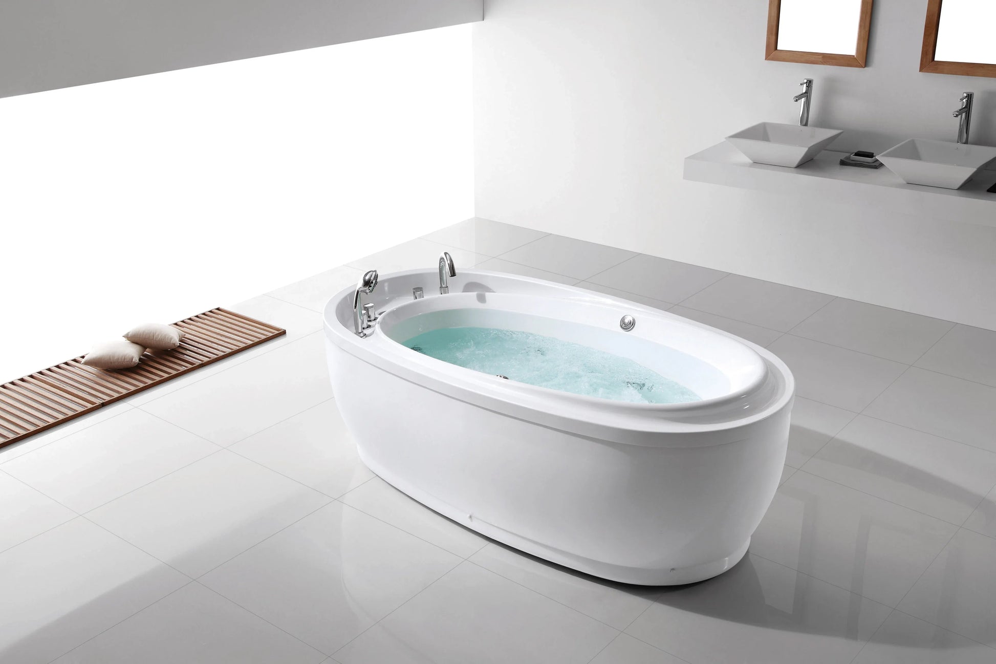 FC-211 Freestanding Massage Bathtub 1800 × 980 × 660 mm - lifestyle