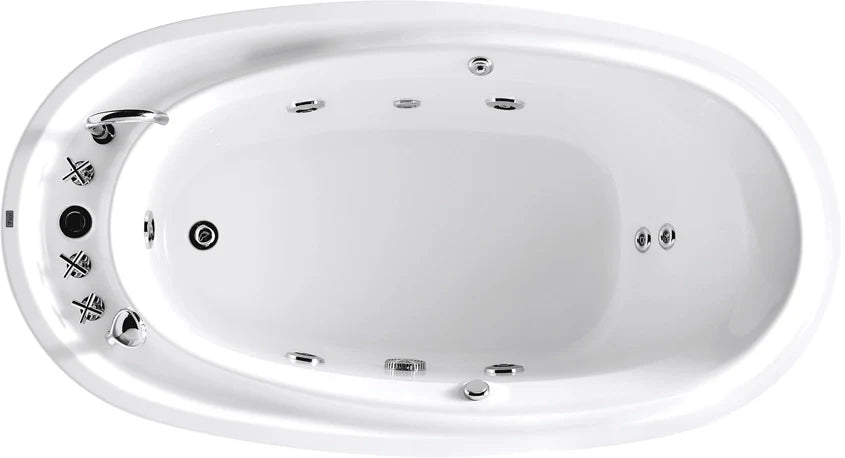 FC-211 Freestanding Massage Bathtub 1800 × 980 × 660 mm - top