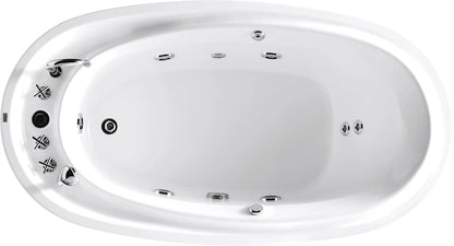 FC-211 Freestanding Massage Bathtub 1800 × 980 × 660 mm - top