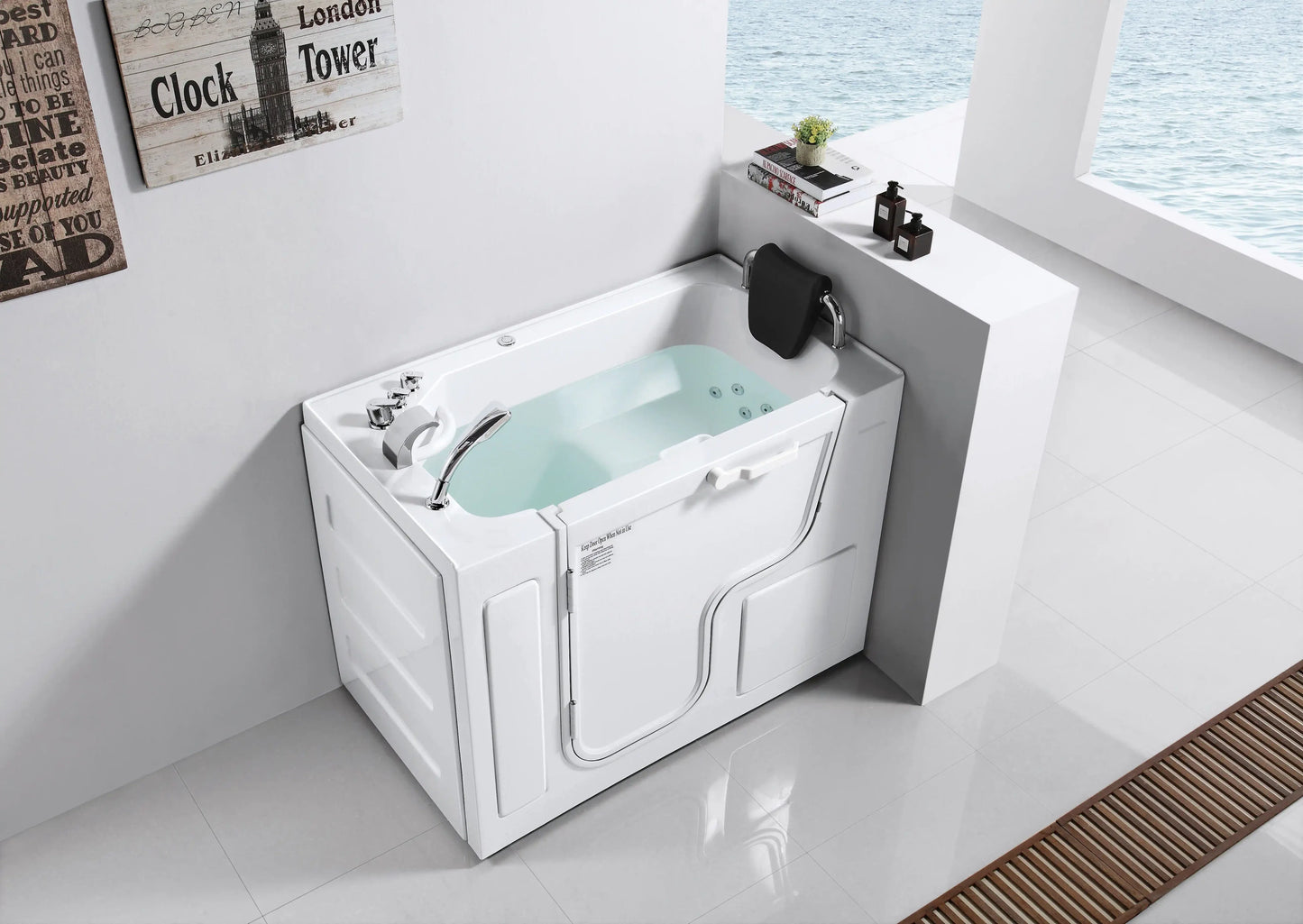 FC-2129 Massage Bathtub 1300 × 750 × 950 mm Left-Hand - lifestyle