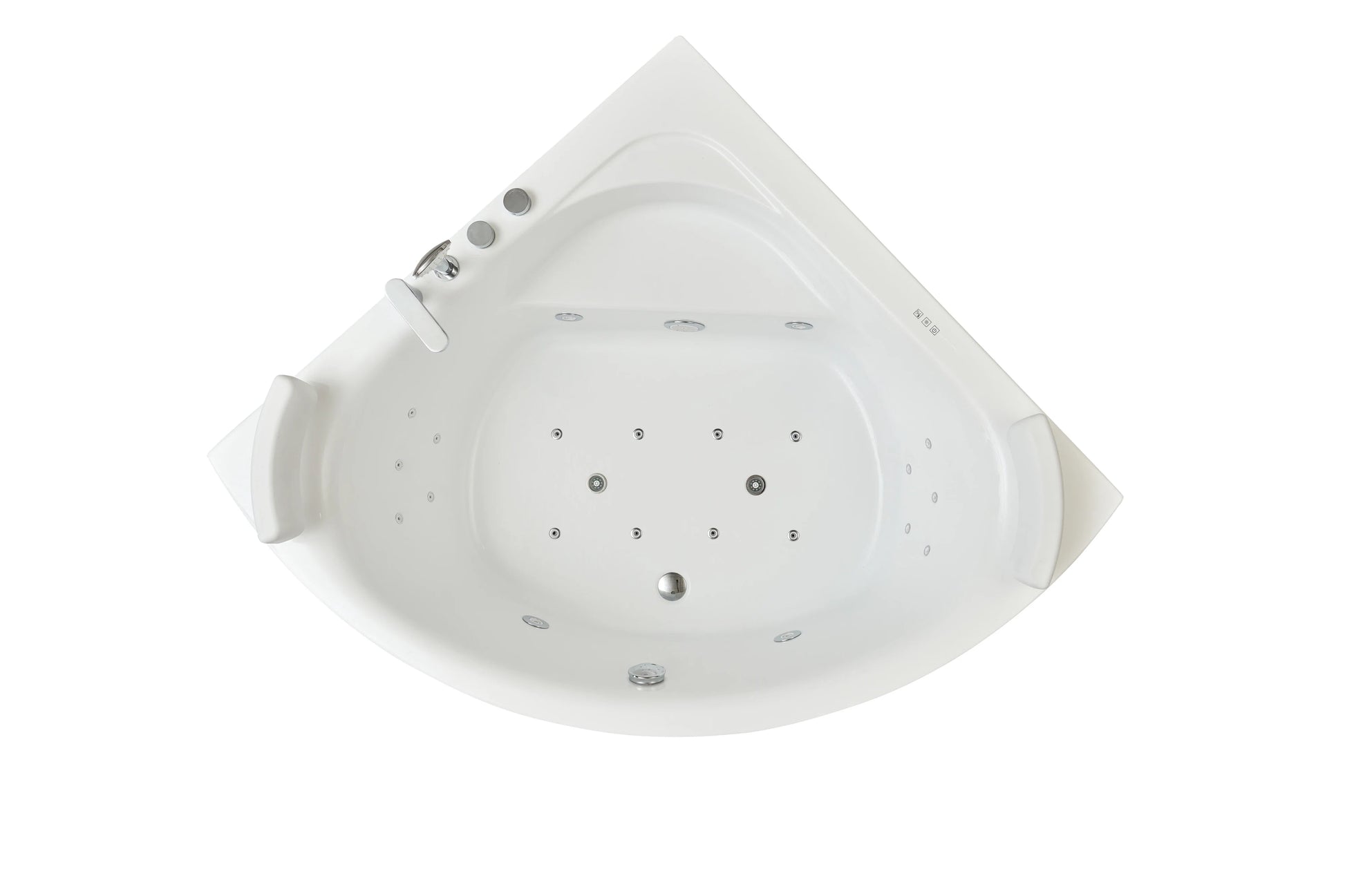 FC-226-LED Corner Massage Bathtub 1380 × 1380 × 600 mm - top