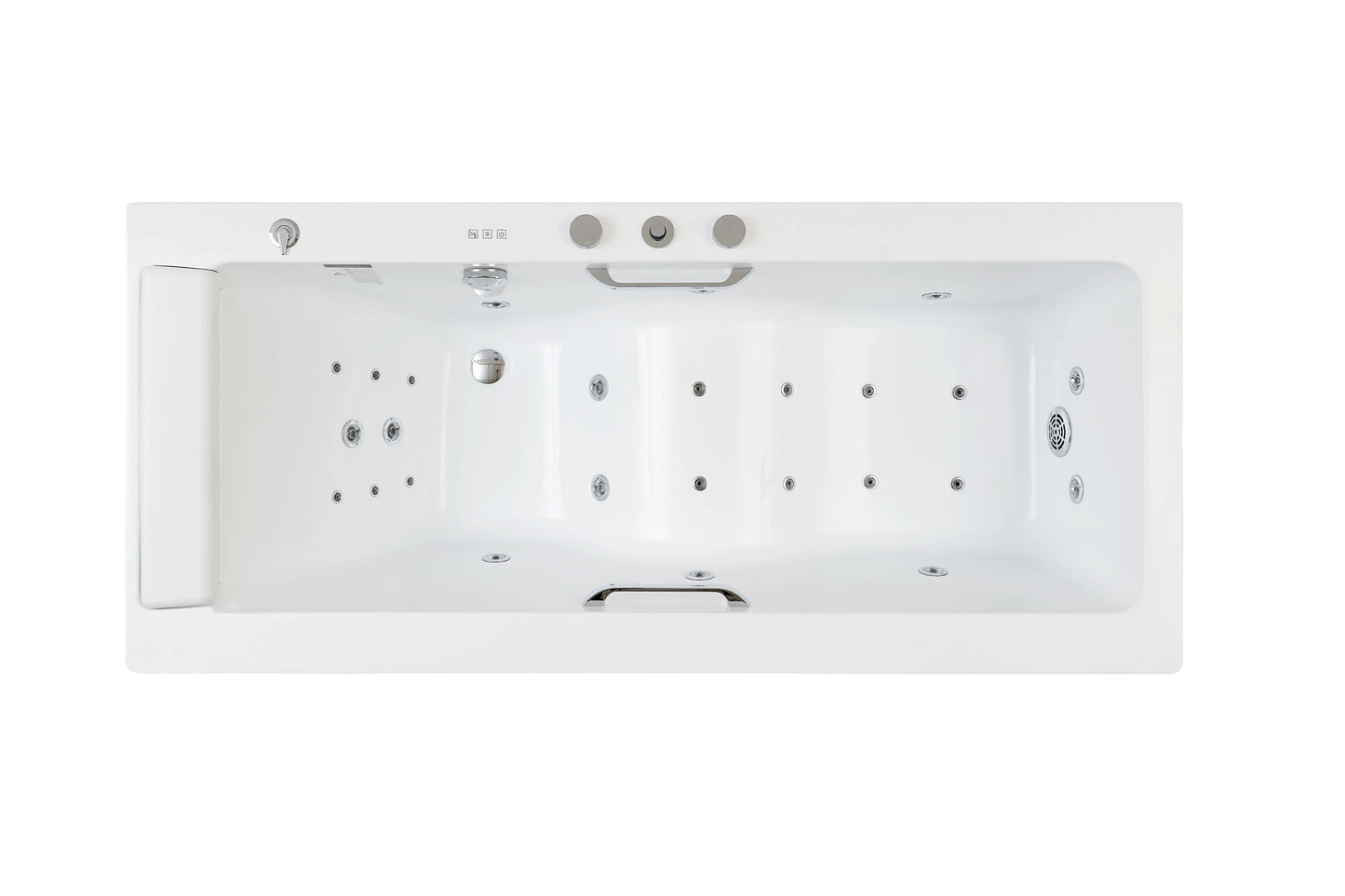 FC-227-LED Freestanding Massage Bathtub 1780 × 800 × 610 mm - top