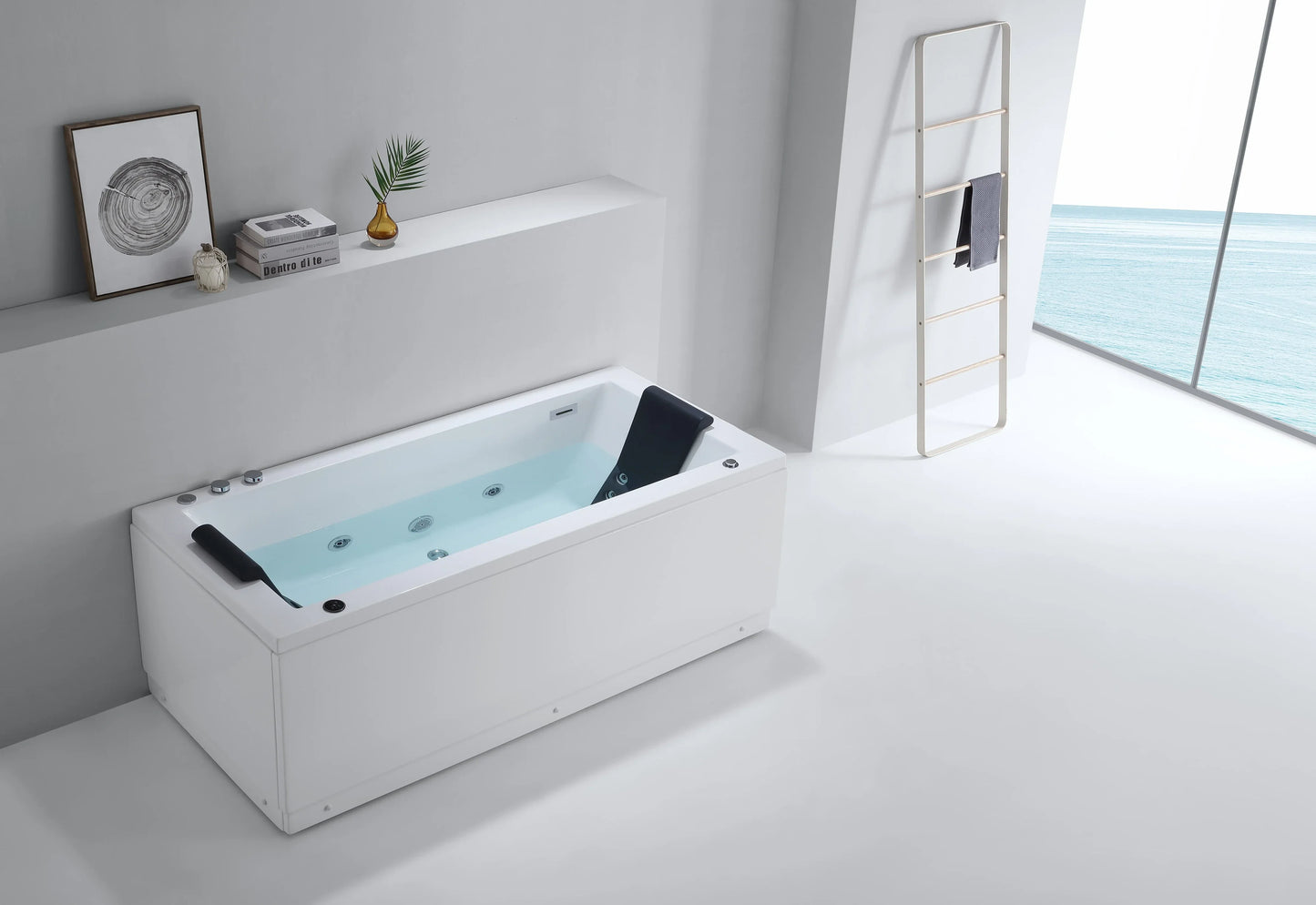 FC-227-LED Freestanding Massage Bathtub 1780 × 800 × 610 mm - lifestyle