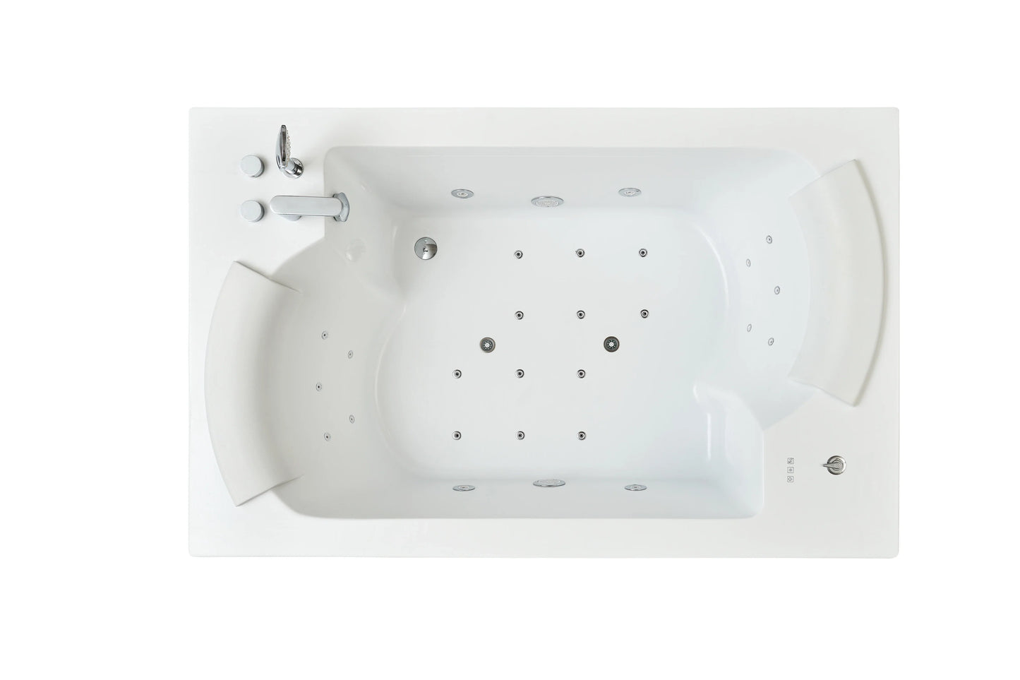 FC-228HT-LED Massage Bathtub 1850 × 1200 × 650 mm - angle