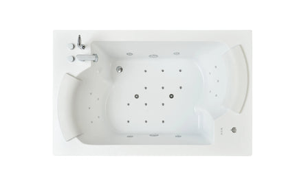 FC-228HT-LED Massage Bathtub 1850 × 1200 × 650 mm - angle