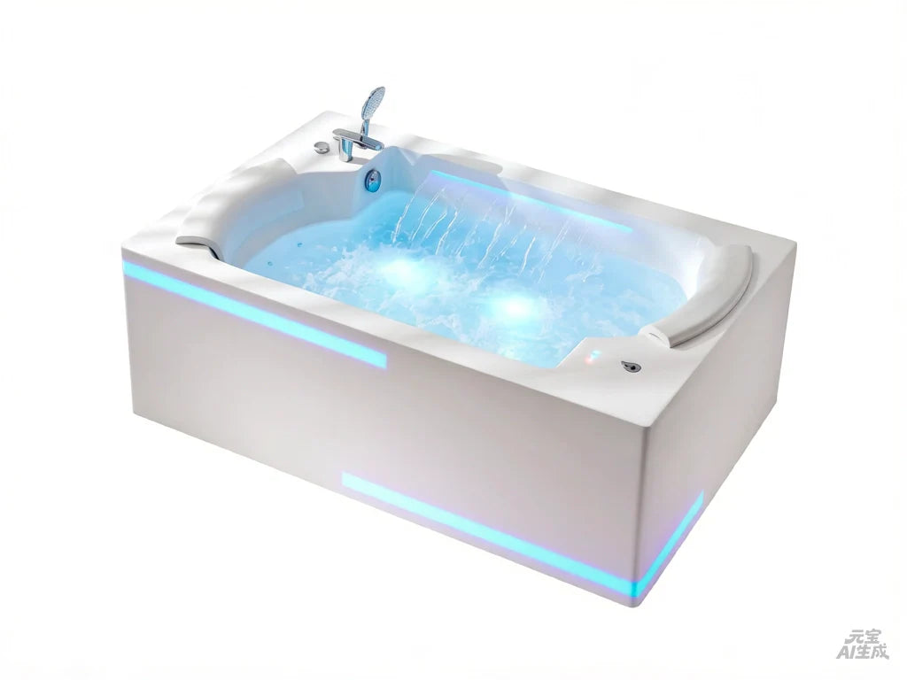 FC-228HT-LED Massage Bathtub 1850 × 1200 × 650 mm - front