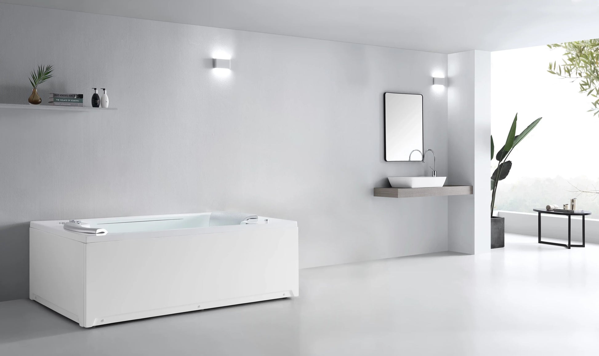 FC-228HT Massage Bathtub 1850 × 1200 × 650 mm - angle