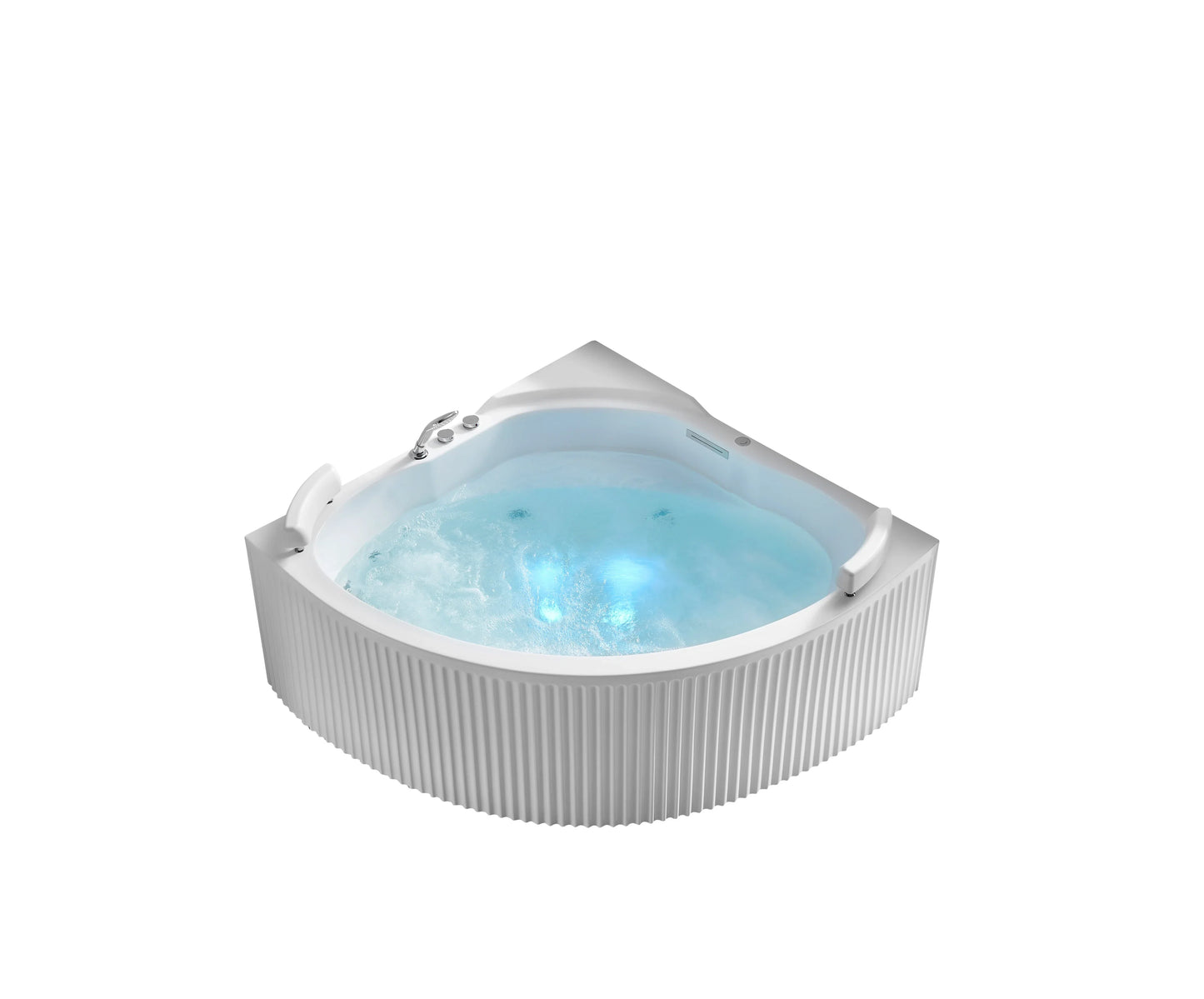 FC-233 Corner Massage Bathtub 1500 × 1500 × 670 mm - front