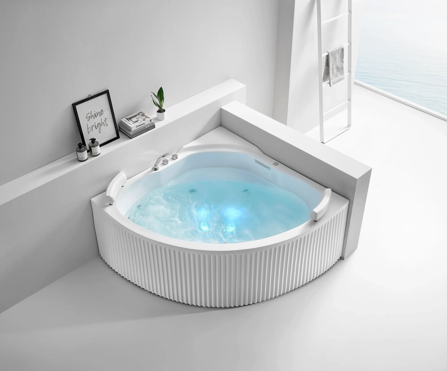 FC-233 Corner Massage Bathtub 1500 × 1500 × 670 mm - lifestyle