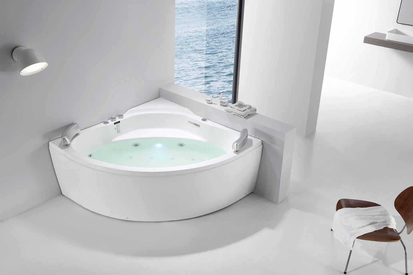 FC-233V Corner Massage Bathtub 1500 × 1500 × 670 mm - lifestyle