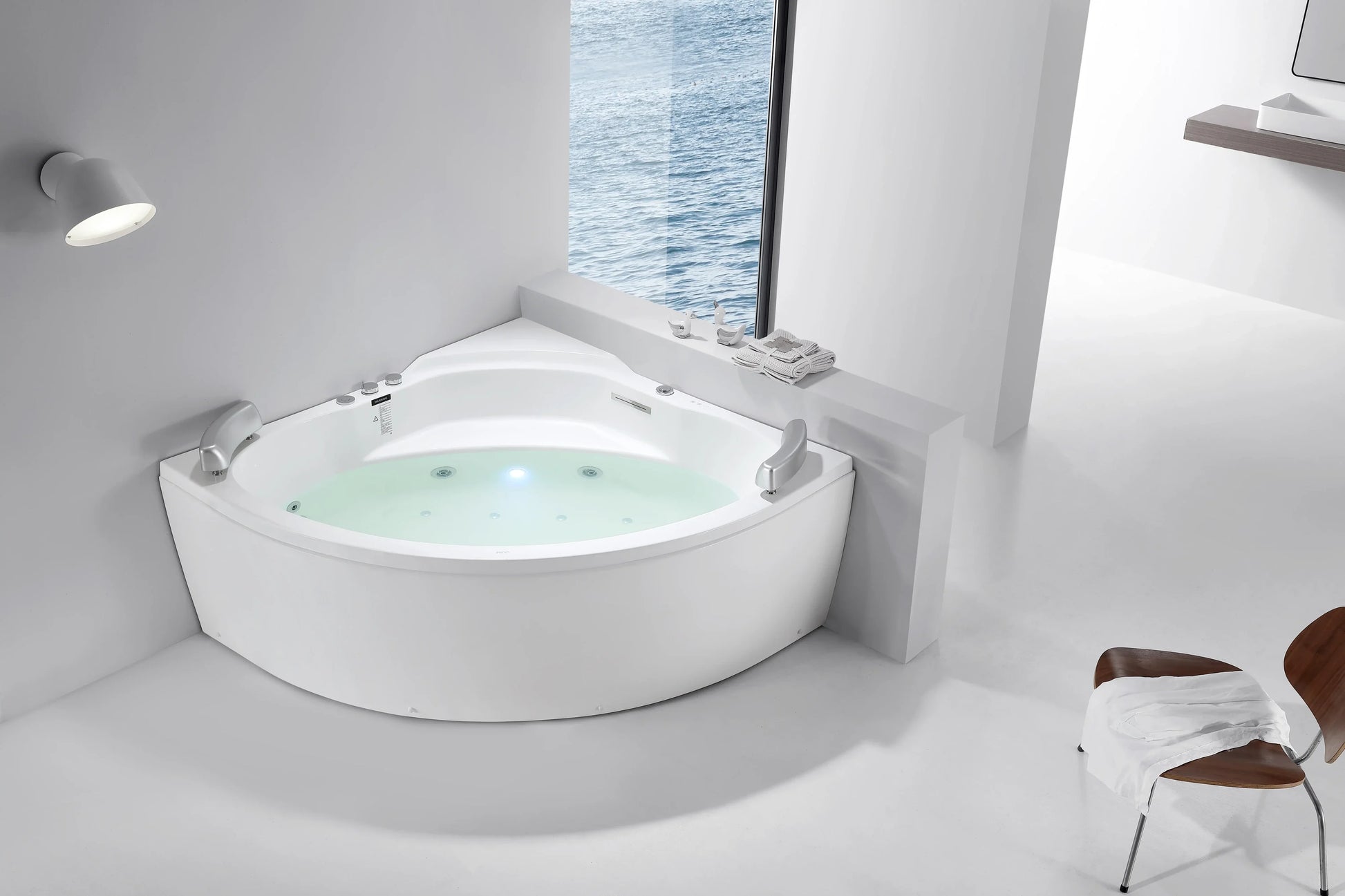FC-233V Corner Massage Bathtub 1500 × 1500 × 670 mm - lifestyle