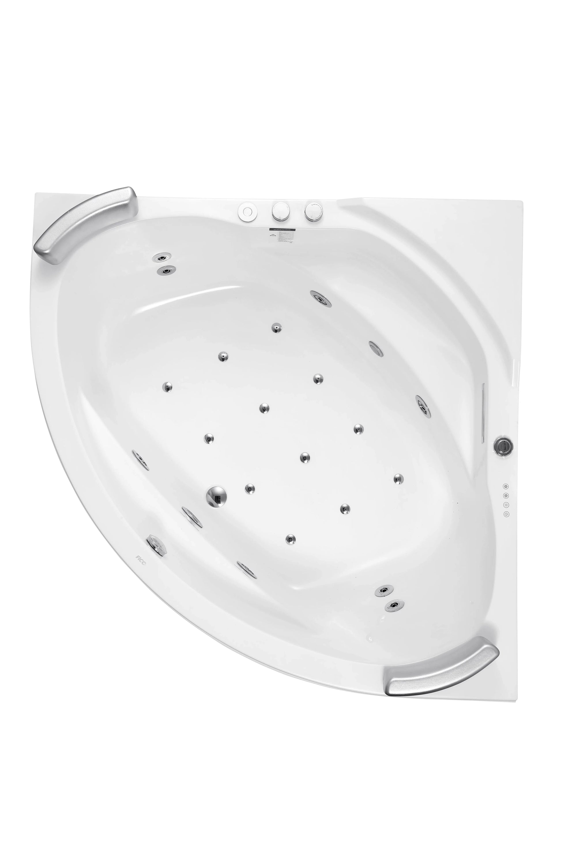 FC-233V Corner Massage Bathtub 1500 × 1500 × 670 mm - top