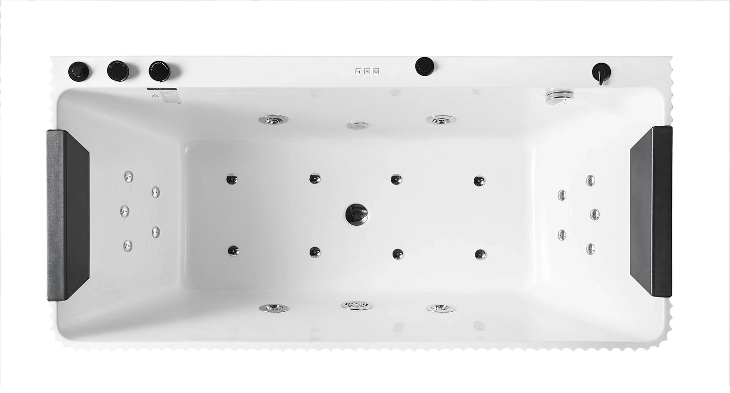 FC-2351HT Massage Bathtub 1700 × 800 × 600 mm - top