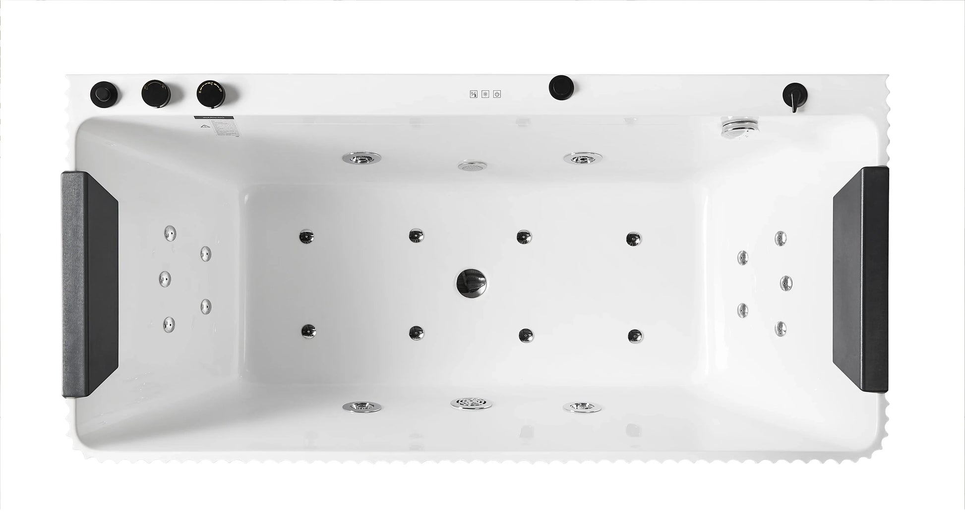 FC-2351HT Massage Bathtub 1700 × 800 × 600 mm - top