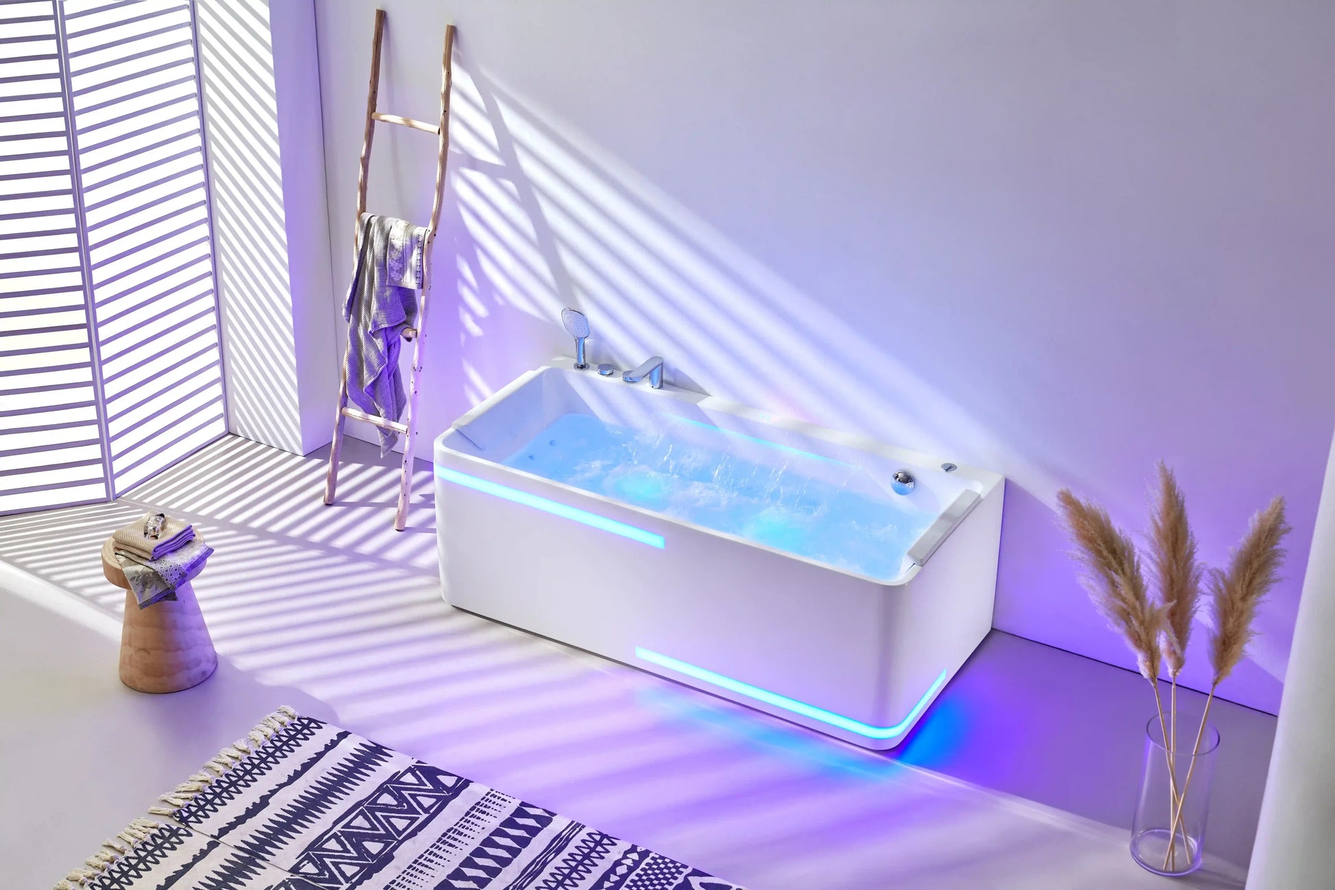 FC-2351HT-LED Massage Bathtub 1700 × 800 × 600 mm - lifestyle