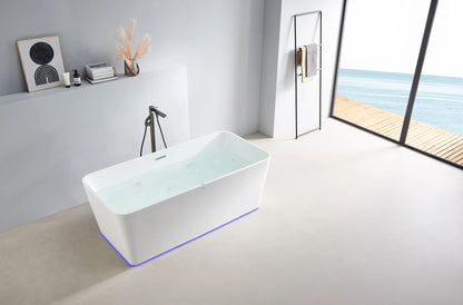 FC-2354-17 Freestanding Massage Bathtub 1700 × 800 × 600 mm - lifestyle
