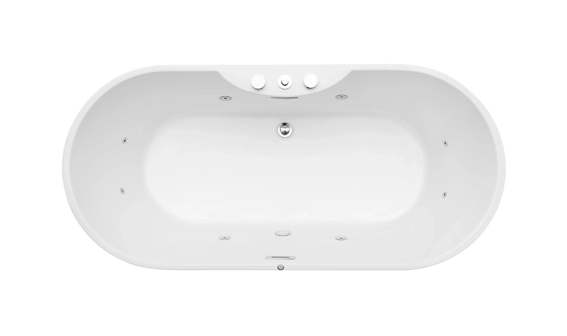 FC-2355-17 Freestanding Massage Bathtub 1700 × 800 × 600 mm - top