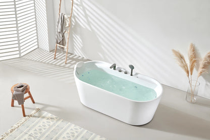 FC-2355F3 Freestanding Massage Bathtub 1700 × 800 × 600 mm - lifestyle