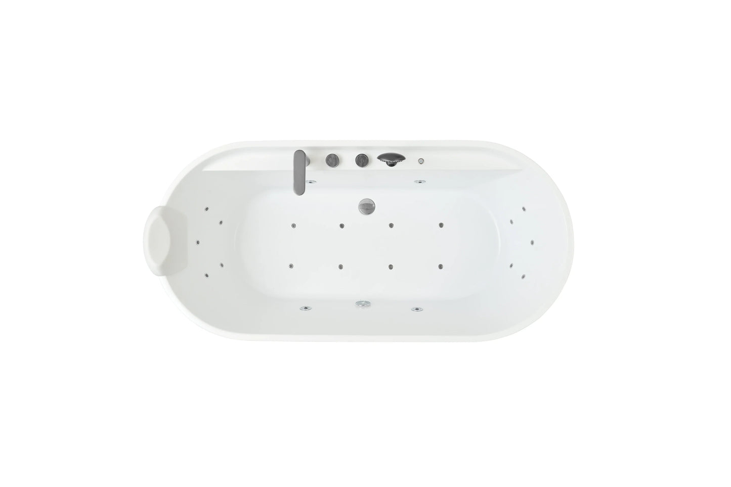 FC-2355F3 Freestanding Massage Bathtub 1700 × 800 × 600 mm - top