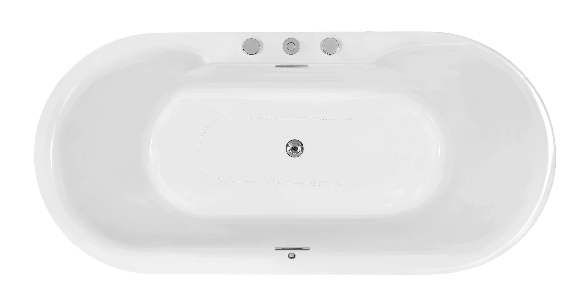 FC-2356BC Freestanding Massage Bathtub 1700 × 800 × 600 mm - top
