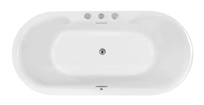 FC-2356BC Freestanding Massage Bathtub 1700 × 800 × 600 mm - top