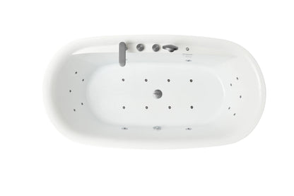 FC-2357 Freestanding Massage Bathtub 1700 × 850 × 640 mm - top