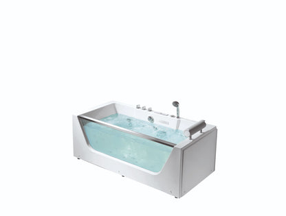 FC-252-Clear Massage Bathtub 1700 × 800 × 600 mm - front