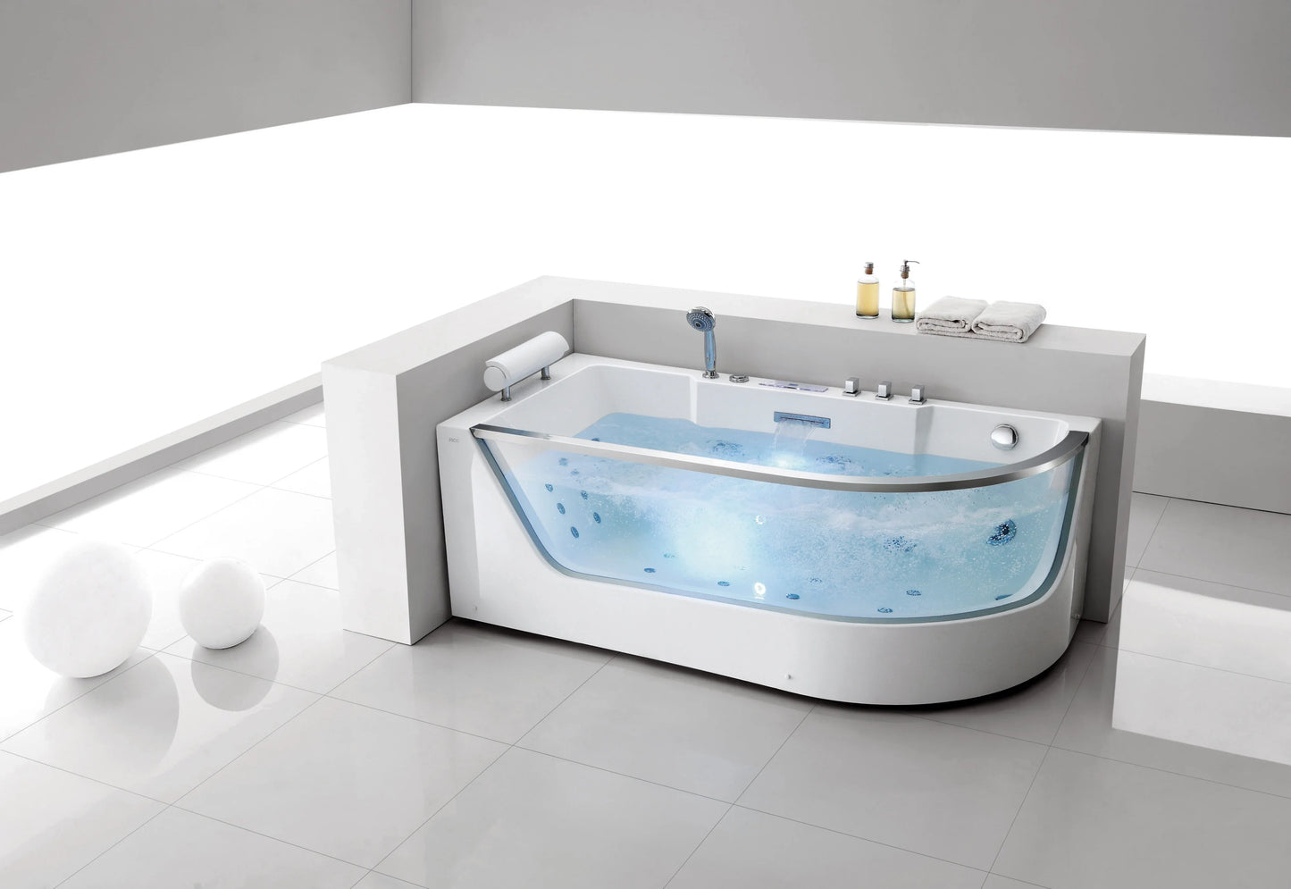 FC-254 Massage Bathtub 1700 × 800 × 600 mm Left-Hand - lifestyle
