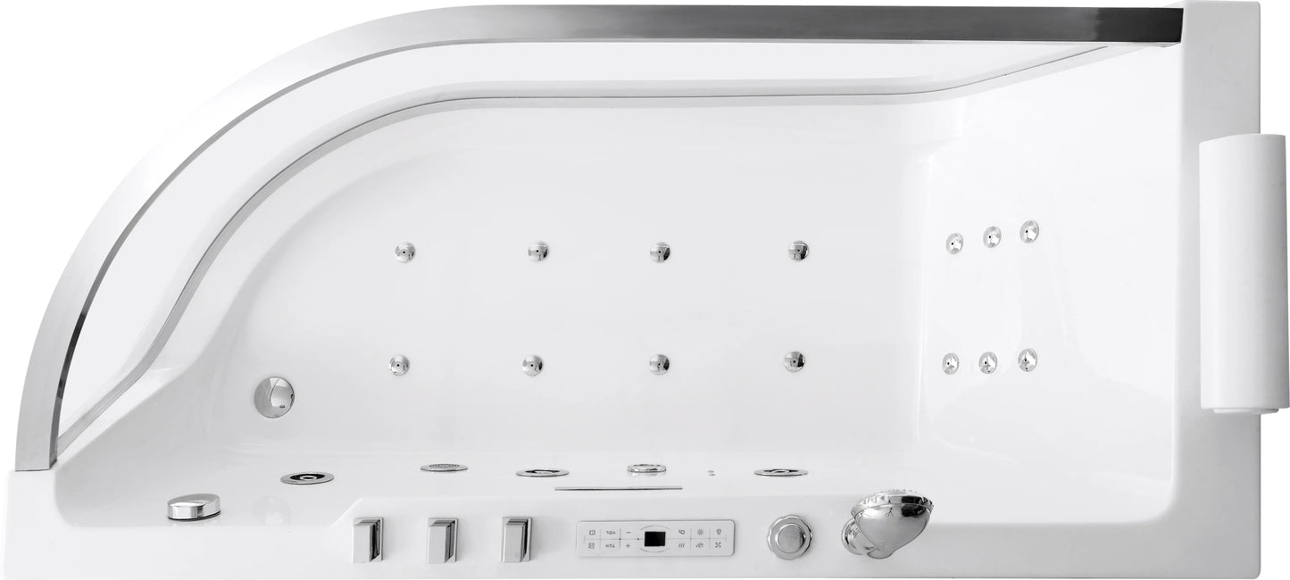 FC-254 Massage Bathtub 1700 × 800 × 600 mm Left-Hand - top