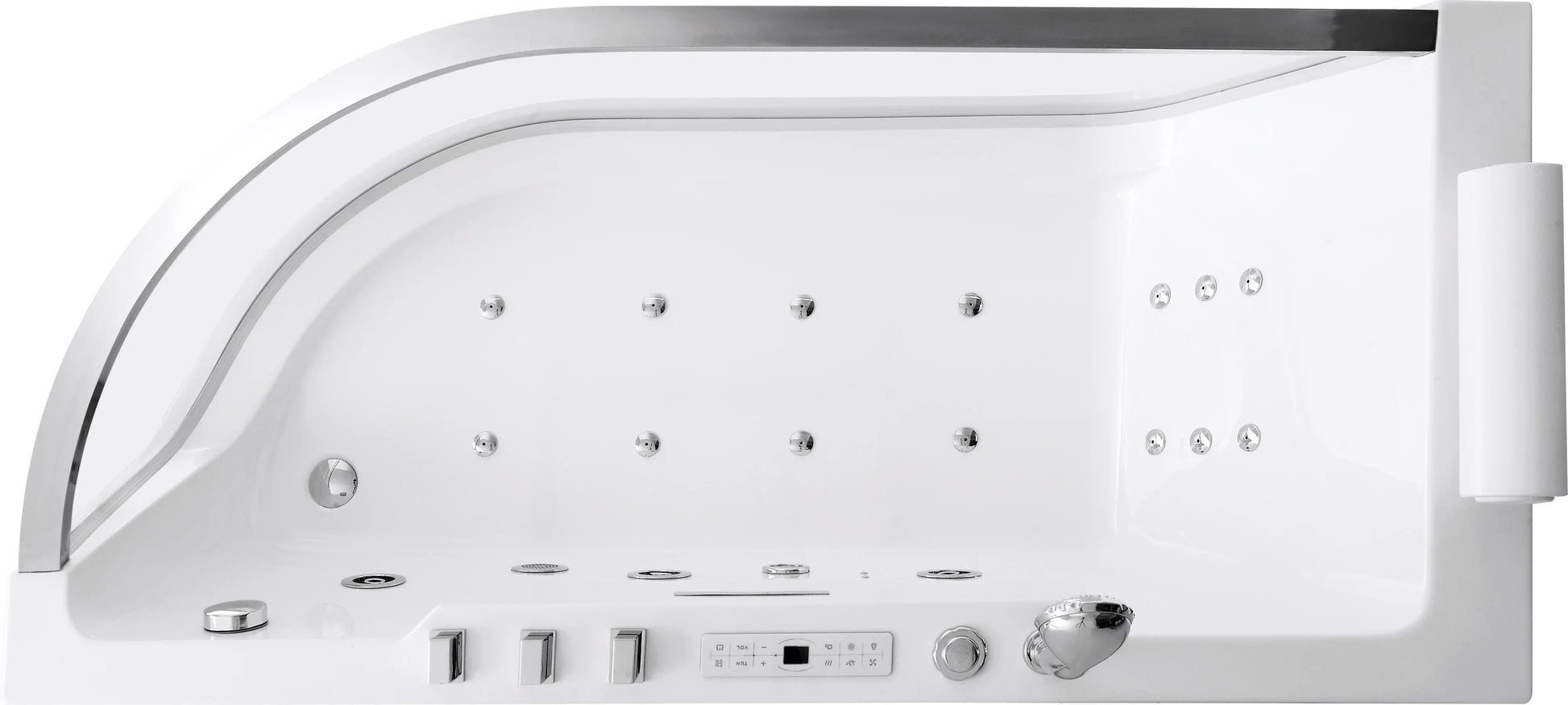 FC-254 Massage Bathtub 1700 × 800 × 600 mm Left-Hand - top
