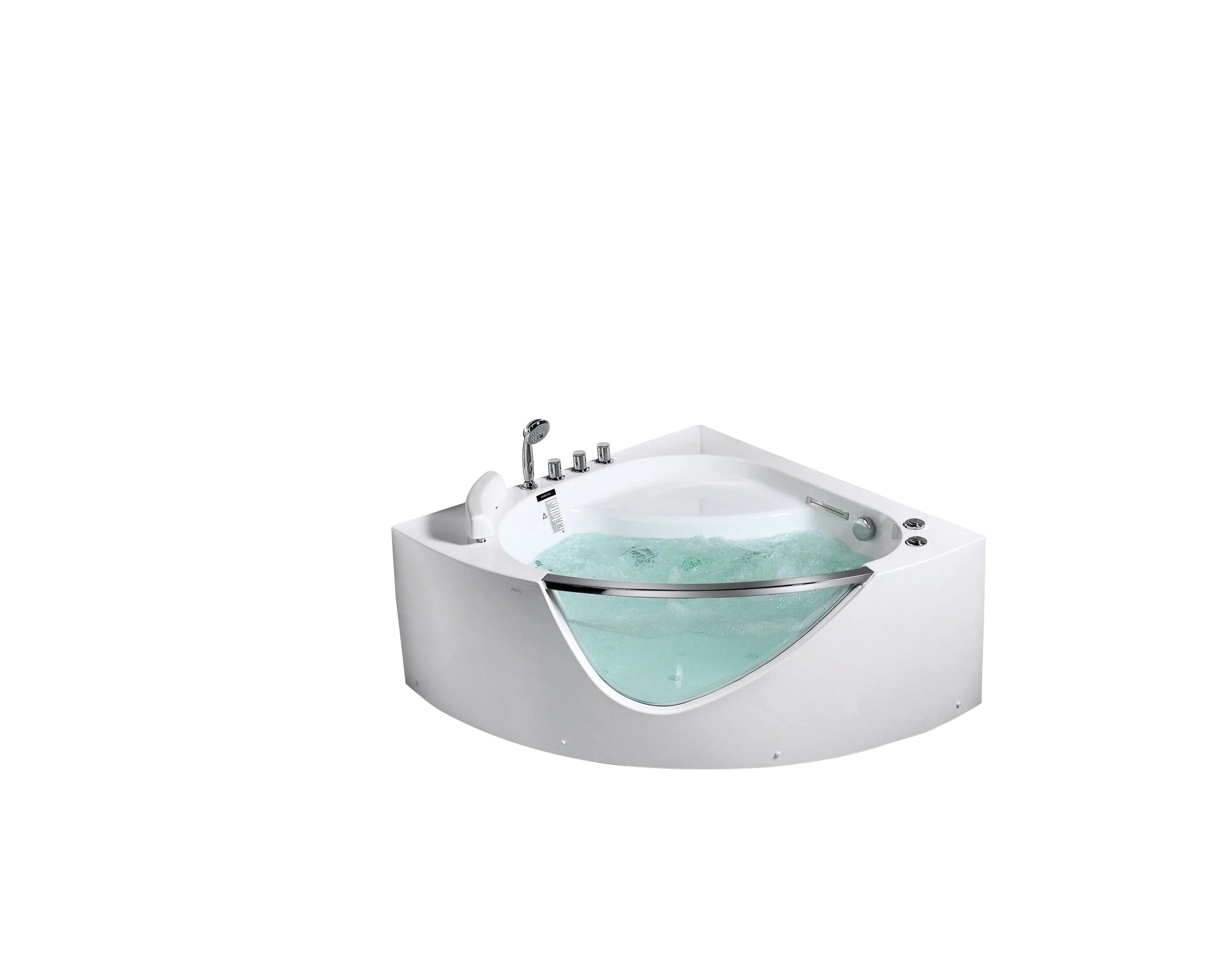 FC-263 Corner Massage Bathtub 1250 × 1250 × 600 mm - front