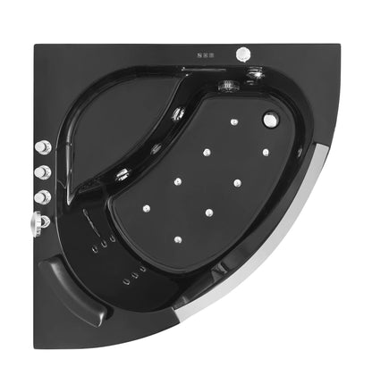 FC-263BLACK Corner Massage Bathtub 1250 × 1250 × 600 mm - top