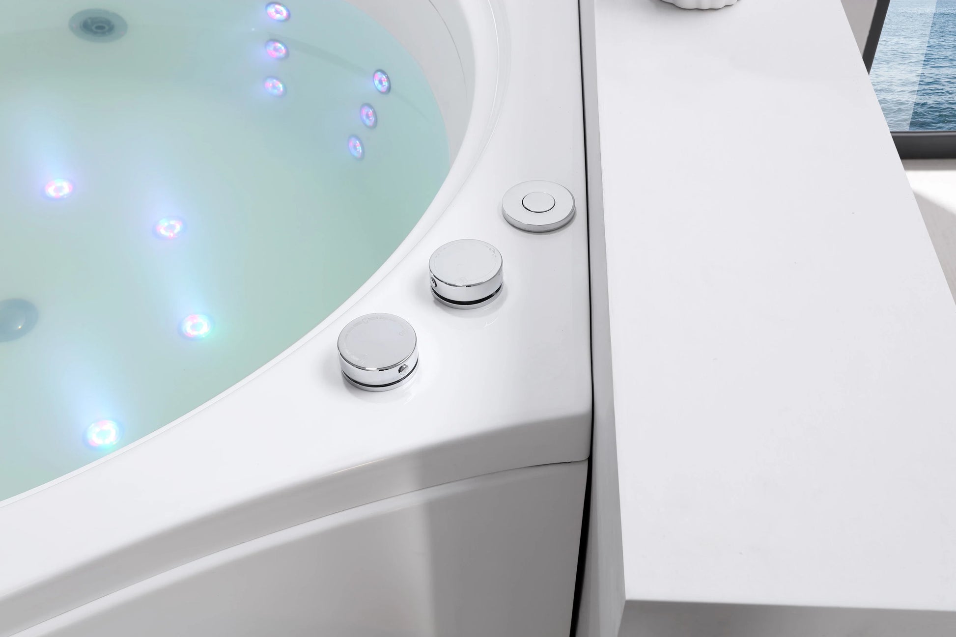 FC-2661HT Corner Massage Bathtub 1400 × 1400 × 710 mm - detail
