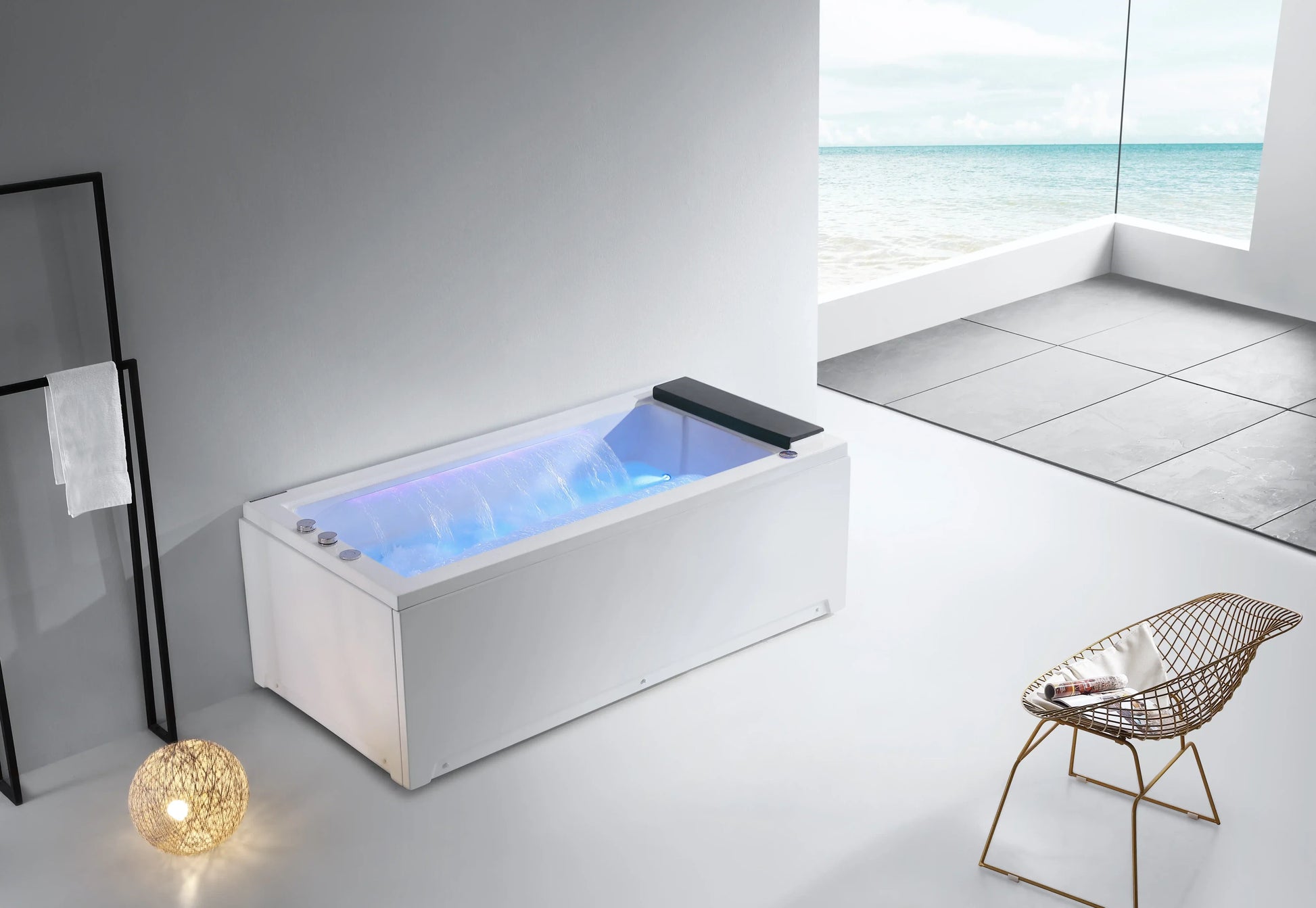 FC-2663HT Massage Bathtub 1750 × 850 × 650 mm - lifestyle