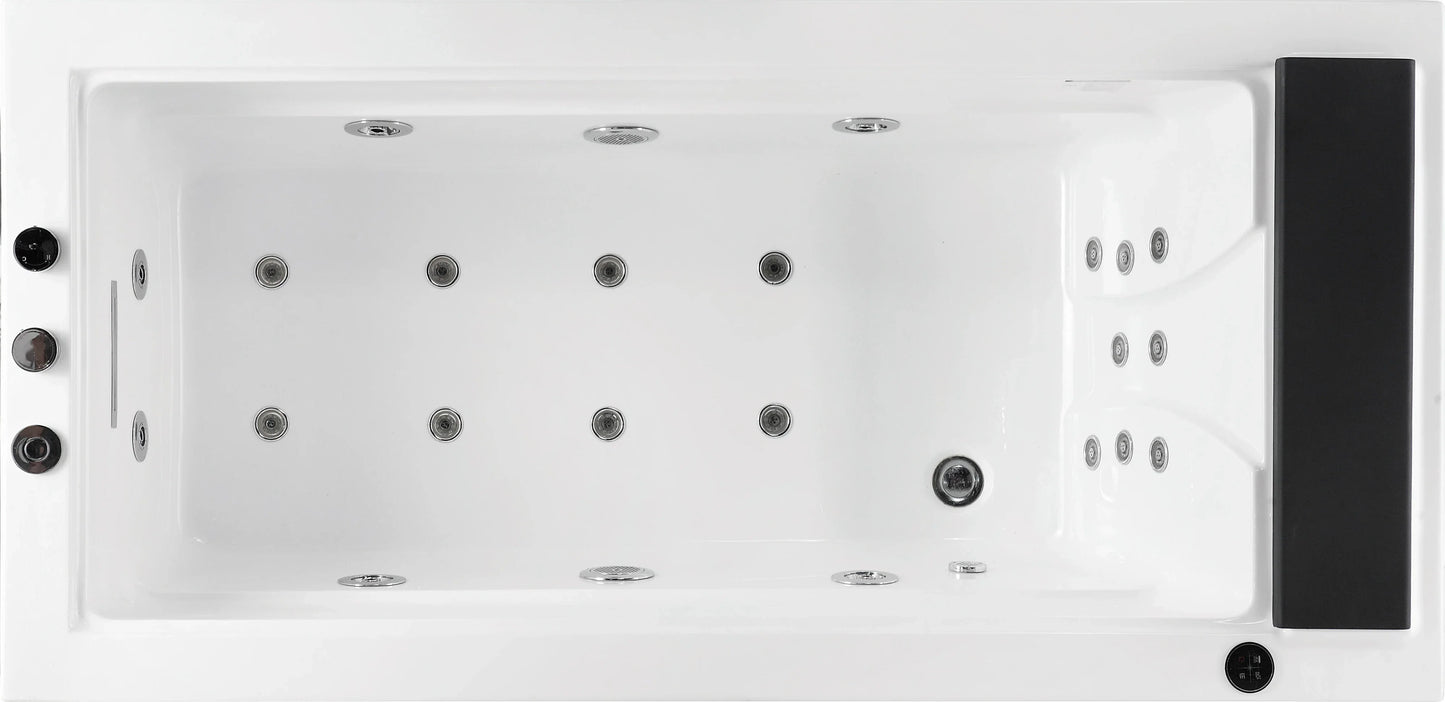 FC-2663HT Massage Bathtub 1750 × 850 × 650 mm - top