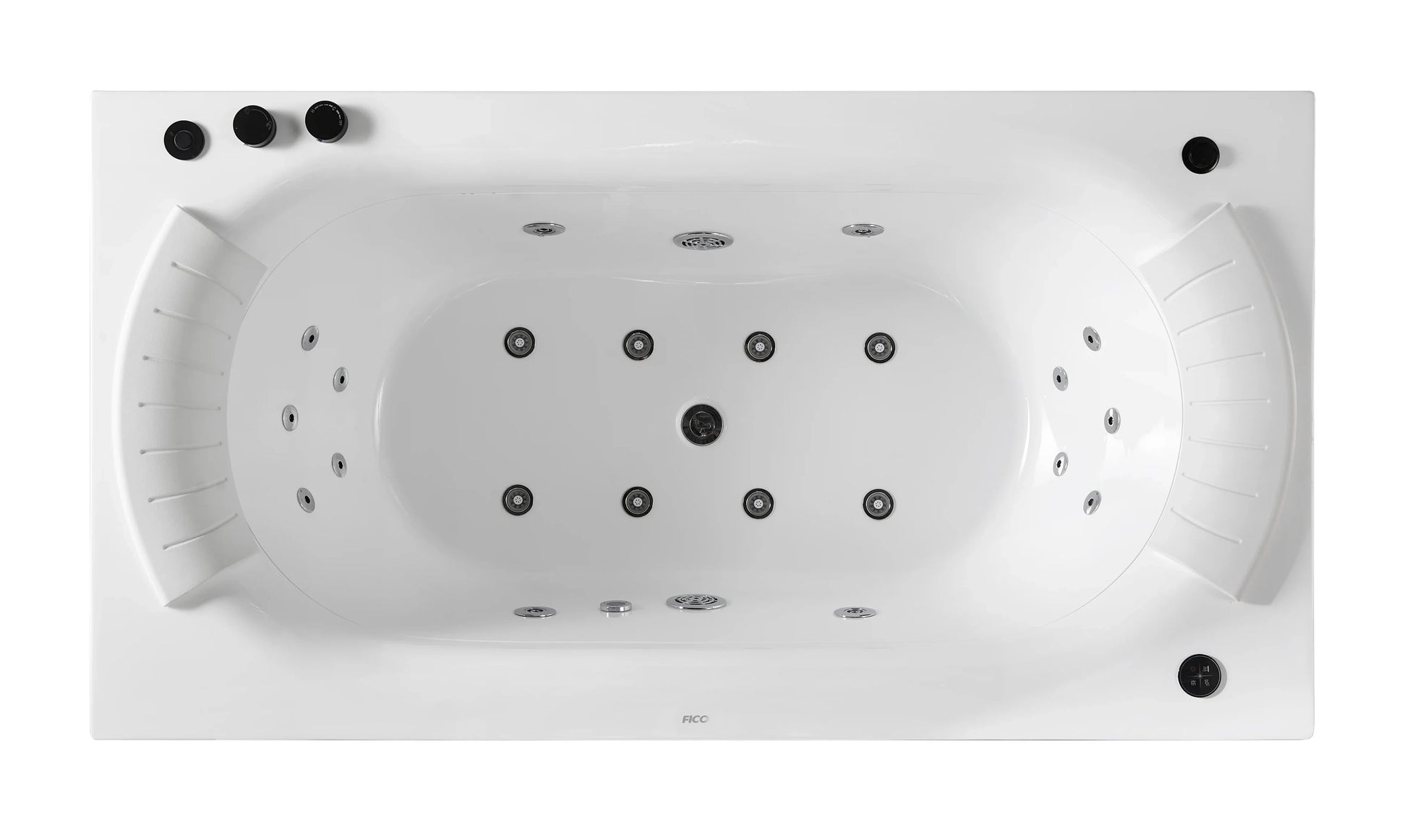 FC-2668HT Massage Bathtub 1700 × 900 × 680 mm - top