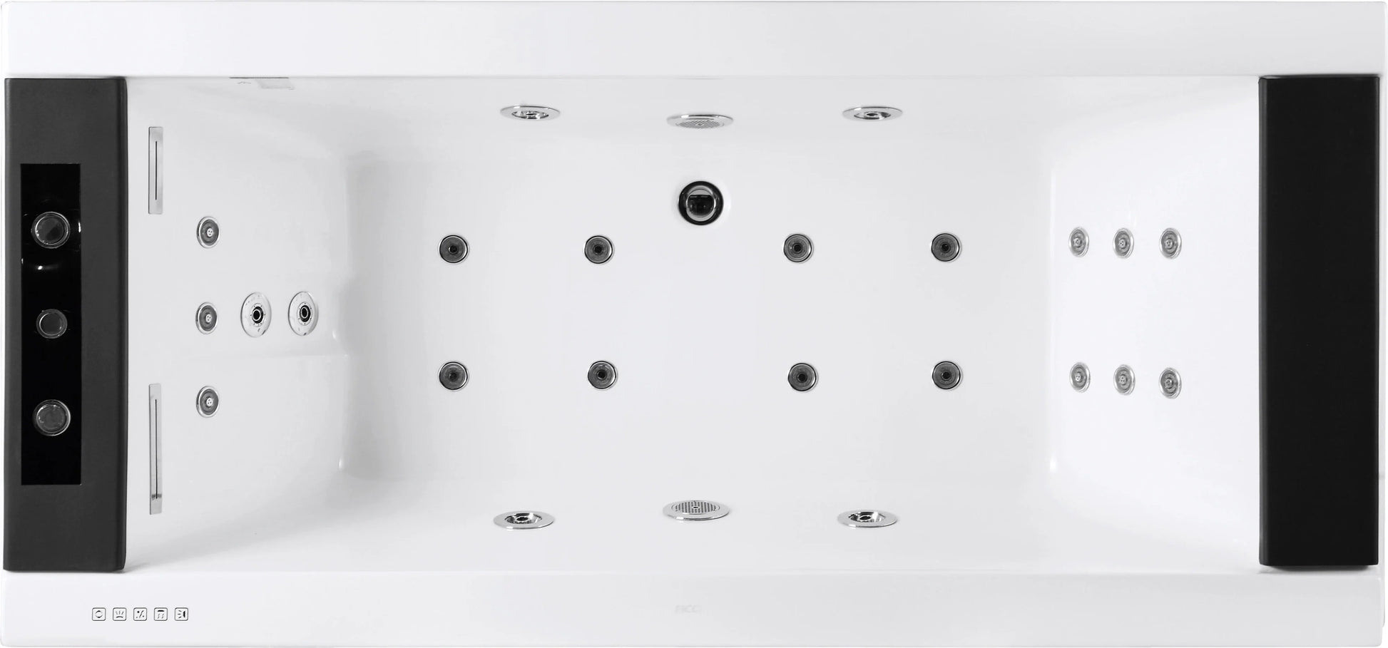 FC-266HT Massage Bathtub 1900 × 900 × 650 mm - top