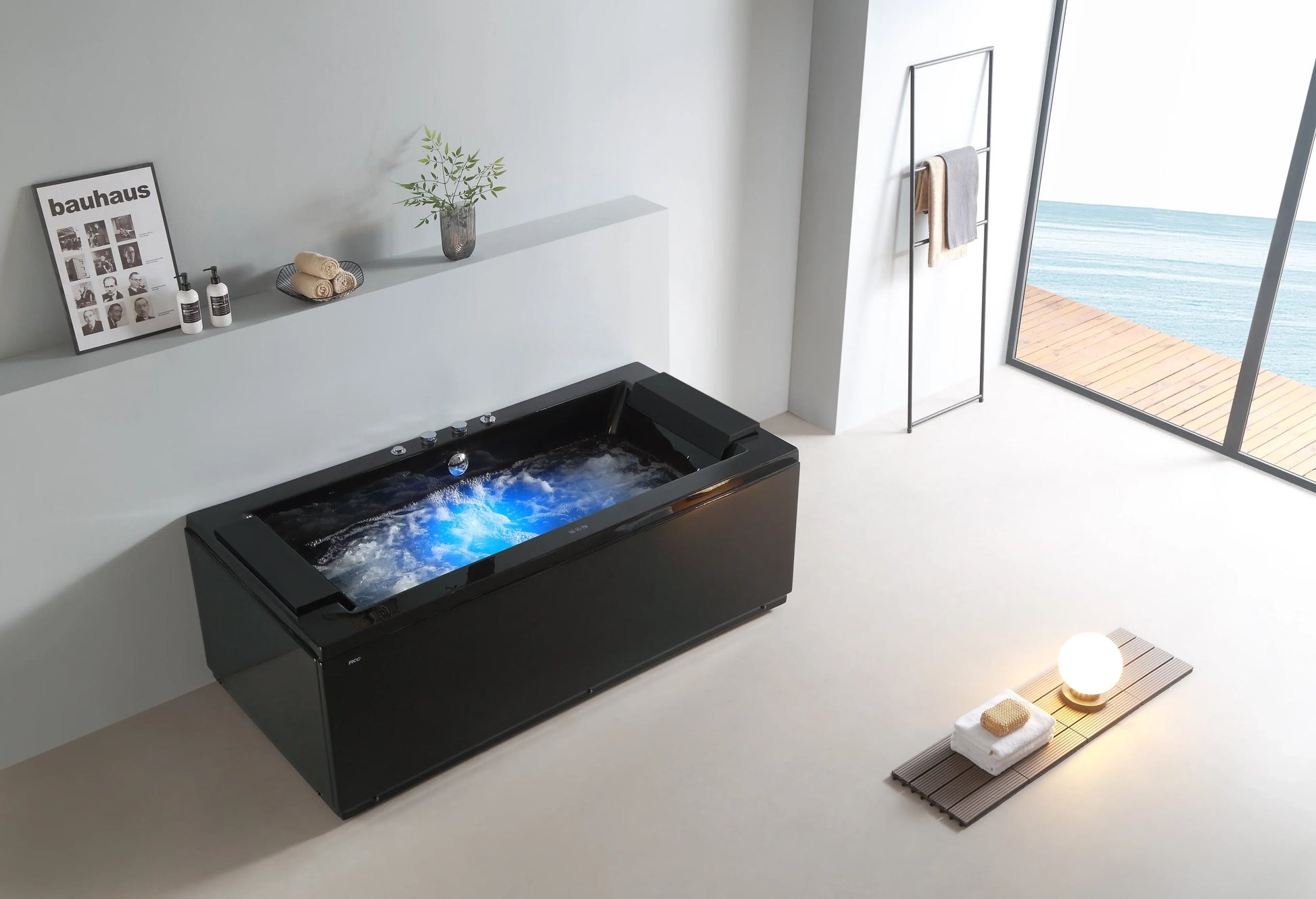 FC-271BLACK Massage Bathtub 1830 × 900 × 670 mm - lifestyle