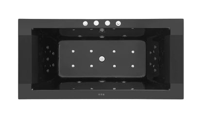 FC-271BLACK Massage Bathtub 1830 × 900 × 670 mm - top