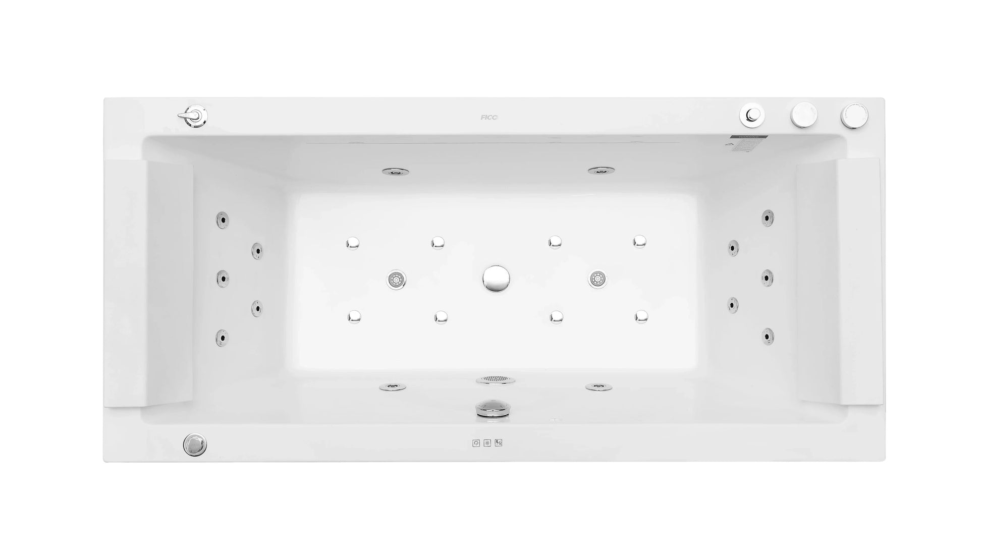 FC-271HT Massage Bathtub 1830 × 900 × 670 mm - top