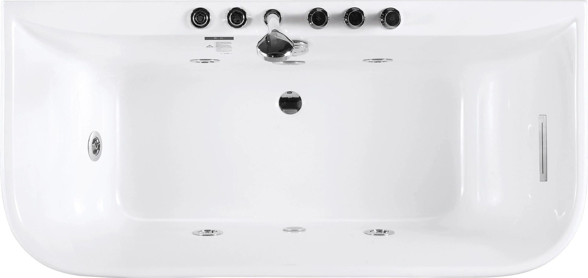 FC-276 Massage Bathtub 1600 × 750 × 600 mm - top