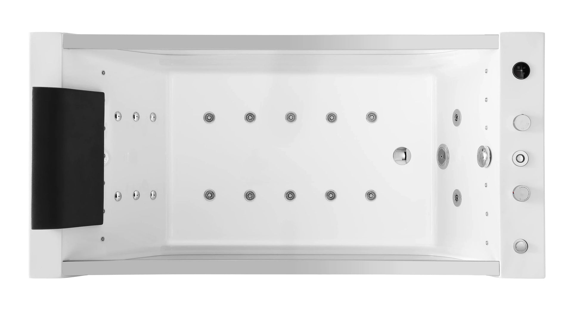 FC-287 Freestanding Massage Bathtub 1800 × 850 × 600 mm - top